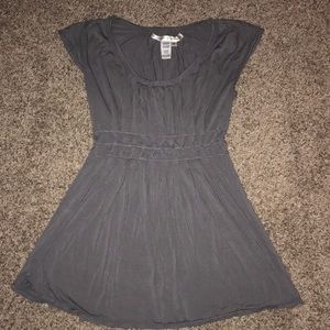 Max Studio Gray Flow Top short sleeve